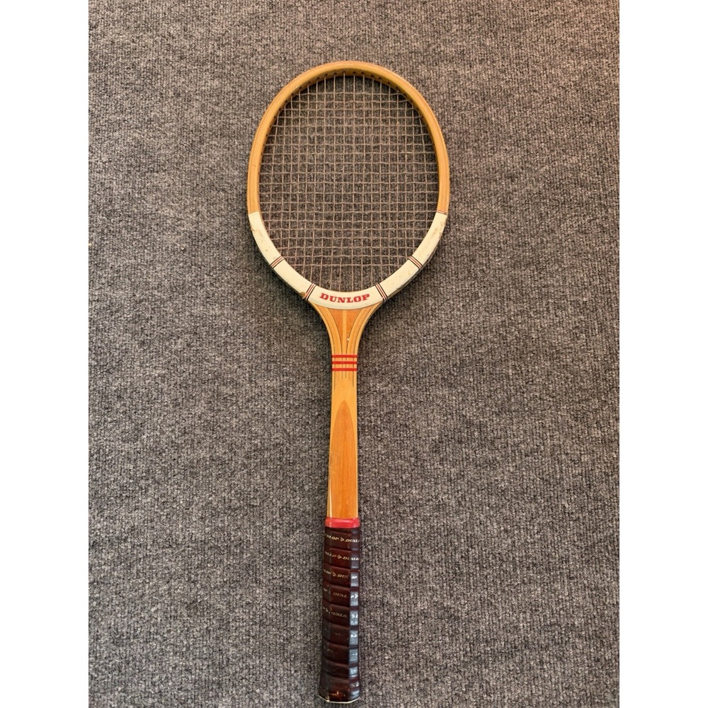 Vtg Wooden Dunlop Maxply Fort Tennis Racquet 1960's/70's England